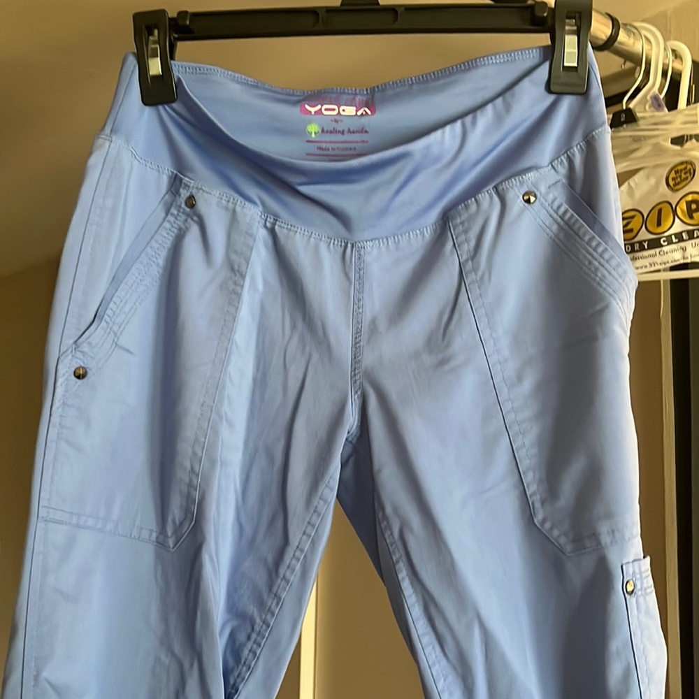 Light blue (hospital color) scrub pants